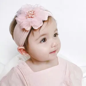 Kids Baby Elegant Flower Cloth Hair Belt