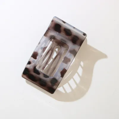 Women Fashion Square Flat Plastic Grab Clip Hair Accessories