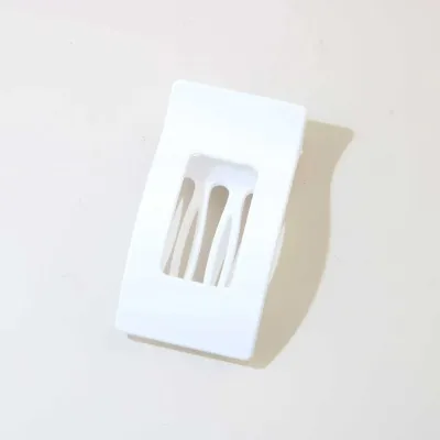 Women Fashion Square Flat Plastic Grab Clip Hair Accessories