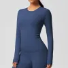 7102 Long Sleeve-Badge Blue