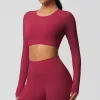 7104 Long Sleeve-Carmine