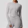 7106 Zip Coat-Frost Grey