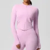 7106 Zip Coat-Pink