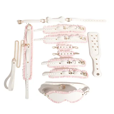 Adult Sex Set Lace Maid Handcuffs BDSM Lingerie Accessories