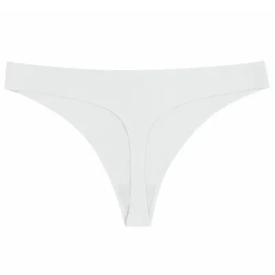 Women Fashion Sexy Printed Ice Silk Thong Panties