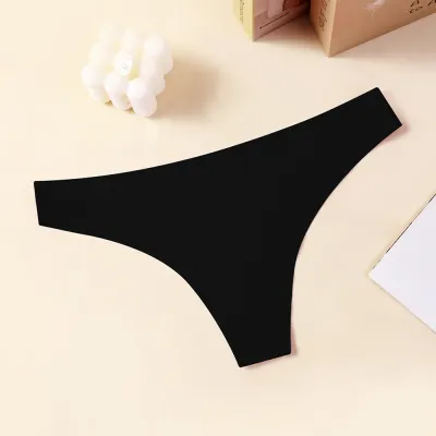 Women Fashion Sexy Solid Color Traceless Thong