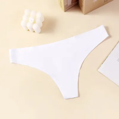 Women Fashion Sexy Solid Color Traceless Thong
