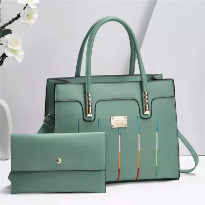 Women Fashion Casual Large Capacity Shoulder Bag Two-Piece Set