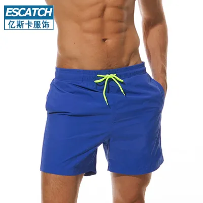 Men's Casual Solid Color Breathable Water-Repellent Nylon Beach Shorts Briefs Boxers Quarterbacks
