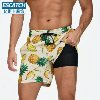 Men's Fashion Casual Printed Quick-Drying Beach Trunks