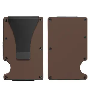 Men Fashion Casual Metal Aluminum Alloy Card Holder Anti-Magnetic RFID Wallet