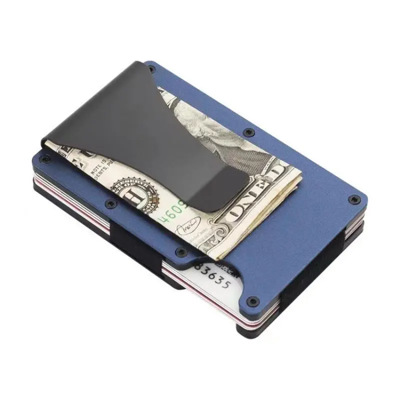 Men Fashion Casual Aluminum Alloy Card Holder Anti-Magnetic RFID Wallet