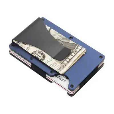 Men Fashion Casual Aluminum Alloy Card Holder Anti-Magnetic RFID Wallet