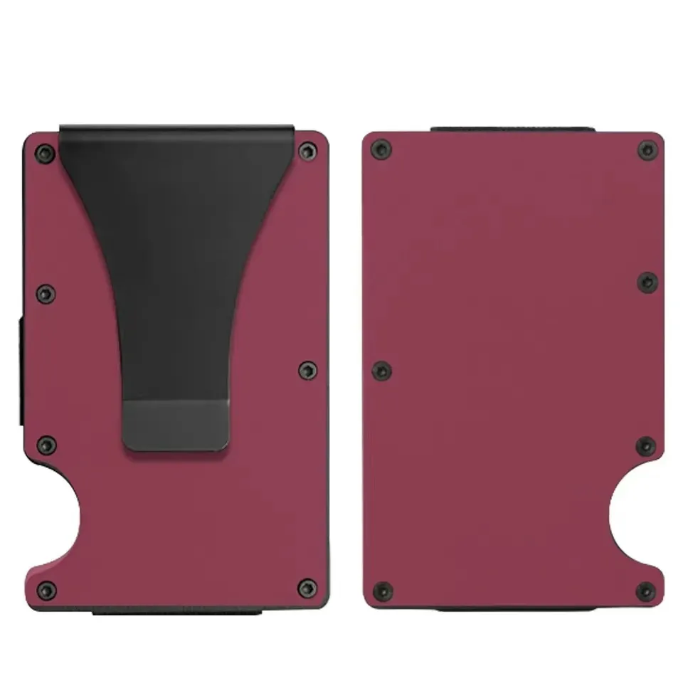 Men's Fashion Casual Metal Aluminum Alloy Card Holder Anti-Magnetic RFID Wallet