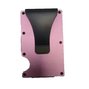 Men Fashion Casual Metal Aluminum Alloy Card Holder Anti-Magnetic Rfid Wallet