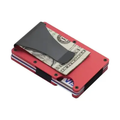 Aluminum Alloy Card Holder Anti-Magnetic Rfid Wallet for Men