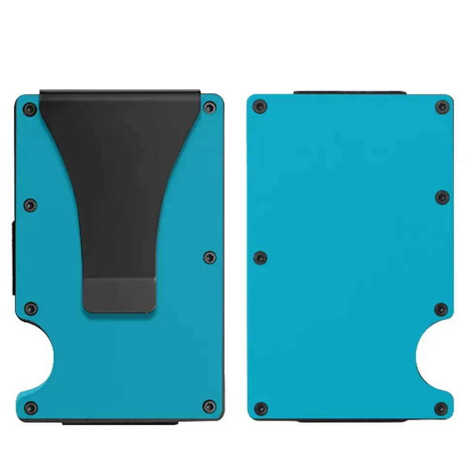 Men Fashion Casual Aluminum Alloy Anti-Magnetic RFID Card Holder Wallet