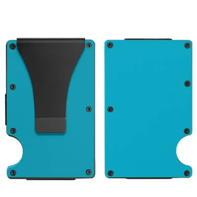 Men Fashion Casual Aluminum Alloy Anti-Magnetic RFID Card Holder Wallet