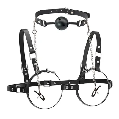 Adult Sex Tone Leather Chest Bound BDSM Lingerie Accessories