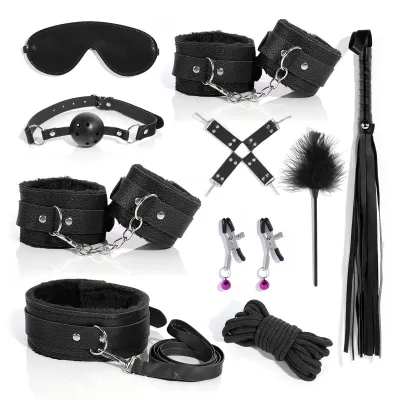 Adult Sexing Bundled 10-Piece BDSM Lingerie Accessories
