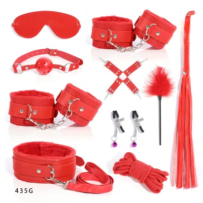 Adult Sexing Bundled 10-Piece BDSM Lingerie Accessories