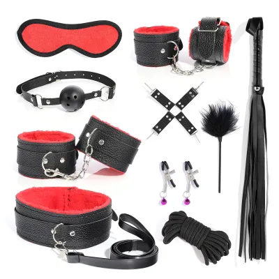 Adult Sexing Bundled 10-Piece BDSM Lingerie Accessories