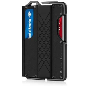 Men's Fashion Casual Genuine Leather Metal Anti-Magnetic Automatic Shot Card Wallet