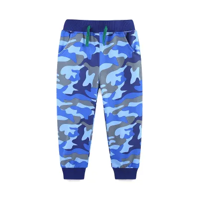 Kids Boys Casual Camouflage Sweatpants With Pockets Cotton Long Pants