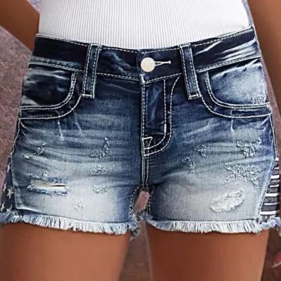 Women's Casual Slim-Fit Denim Shorts