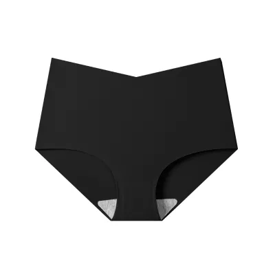Women Seamless Cotton High Waist Panties Solid Color Underwear