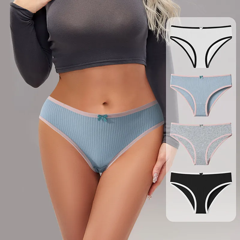 Women Fashion Sexy Cotton Low Waist Panties