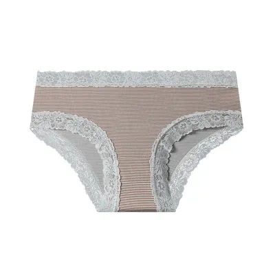Women Fashion Cute Heart Printed Breathable Low Waist Underpants