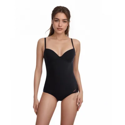 Women Fashion Sexy Solid Color Simple Shapewear Bodysuit