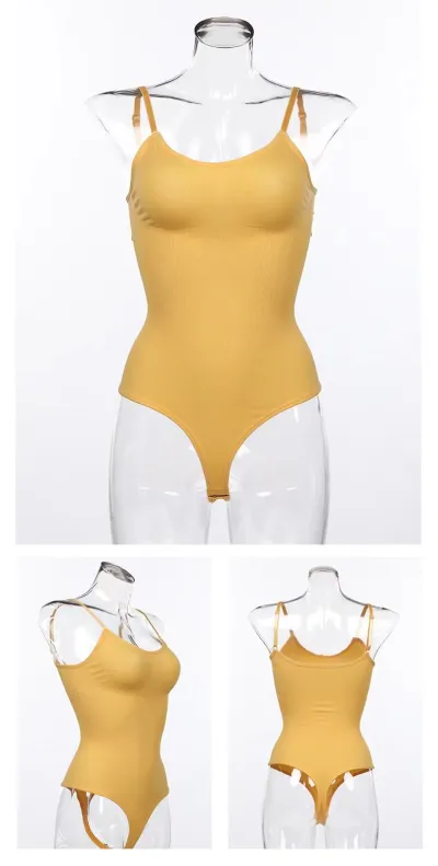 Women Sexy Solid Color Shapewear Bodysuit