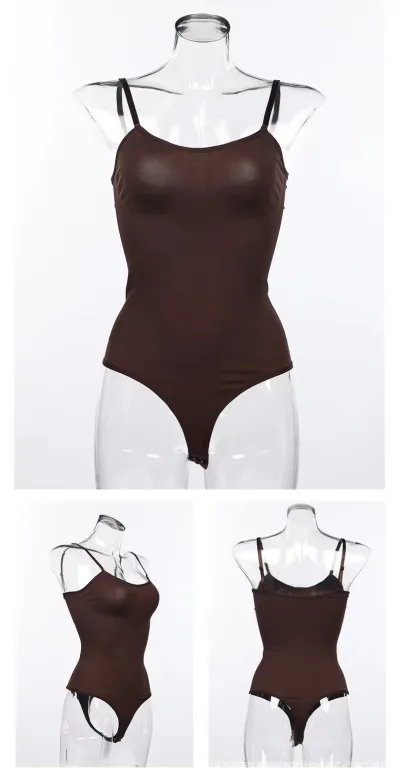 Women Sexy Solid Color Shapewear Bodysuit
