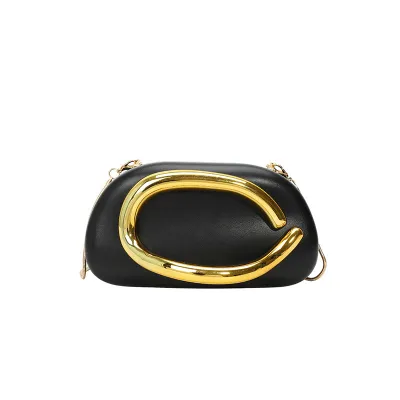 Women Casual Geometric Ring Chain Shoulder Bag