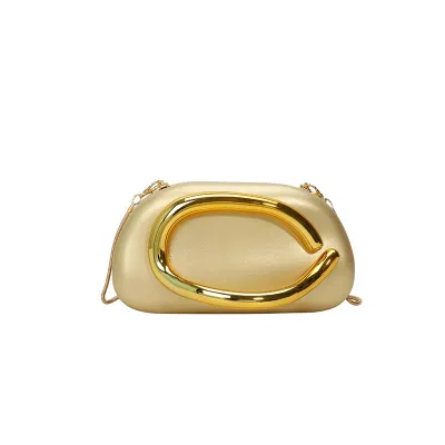 Women Casual Geometric Ring Chain Shoulder Bag