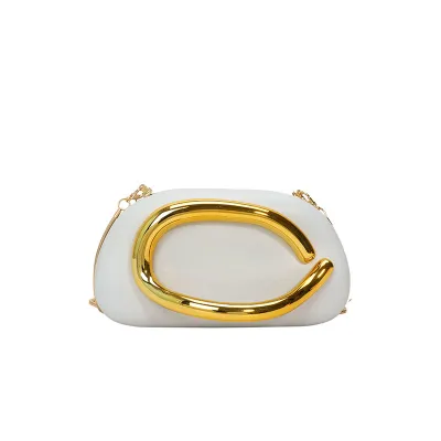 Women Casual Geometric Ring Chain Shoulder Bag