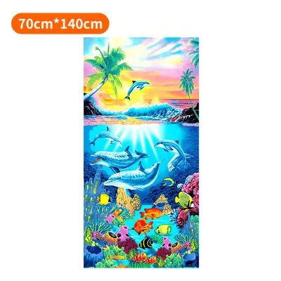 Superfine Fiber Microfiber Absorbent Quick-Drying Beach Towel