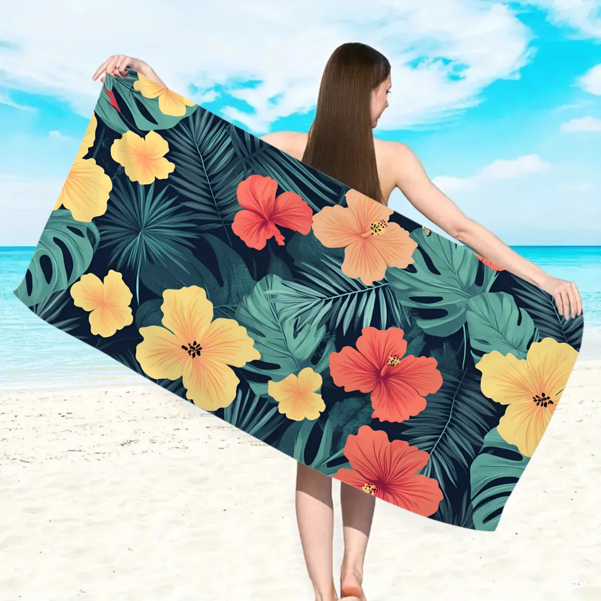 Microfiber Quick-Drying Absorbent Swimming Beach Towel