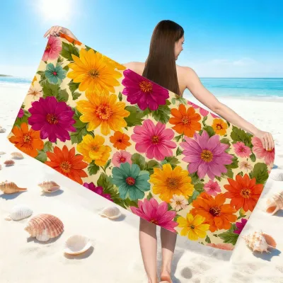 Microfiber Quick-Drying Absorbent Swimming Beach Towel