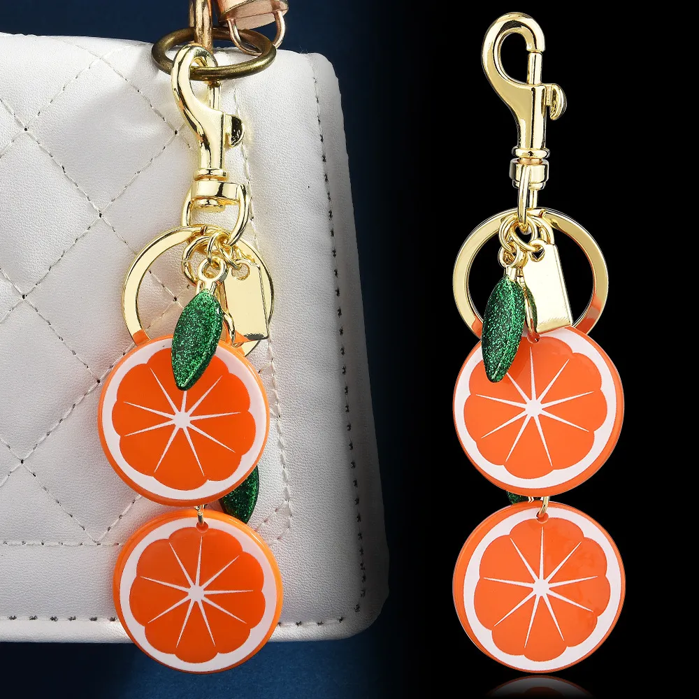 Creative Simulation Lemon Slice Bag Key Chain Pendant