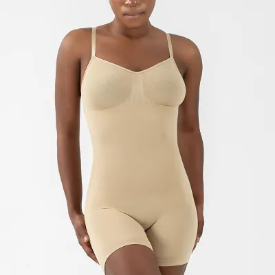 Women Buttocks Reinforced Slimming Belly Tinting Tunic Seamless Body Romper