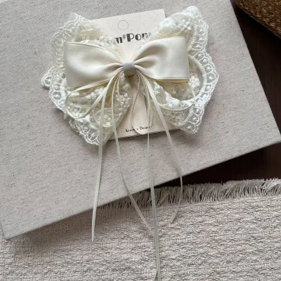 Kids Lace Bow Princess Cartoon Hairpin