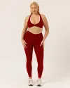 Red Twist Trousers Set