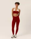 Red Neck Pants Set