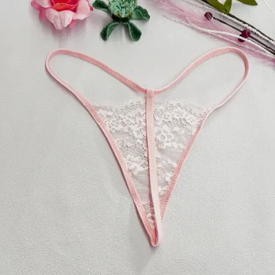 Women Fashion Sexy Solid Color Simple Thin Low Waist Thong