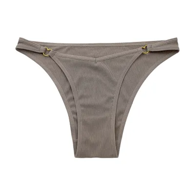 Women Fashion Sexy Solid Color Breathable Low Waist Thong