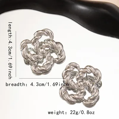 Women Fashion Geometric Twist Earrings