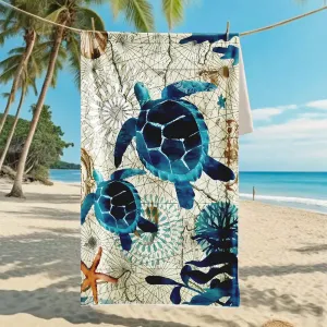 Women Fashion Casual Printed Microfiber Beach Towel